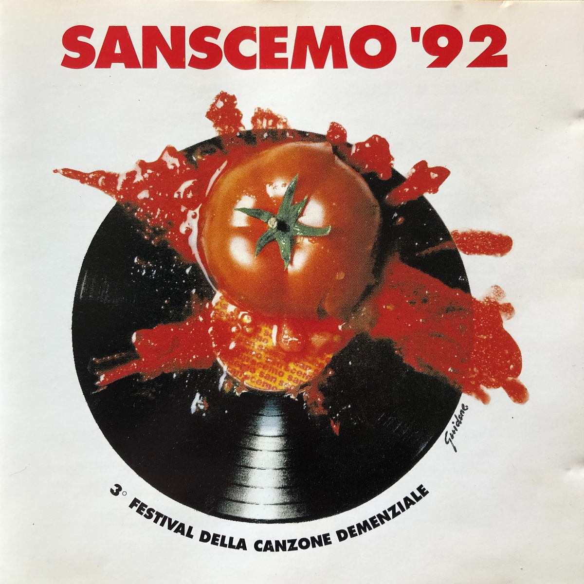 Copertina della compilation SANSCEMO 1992